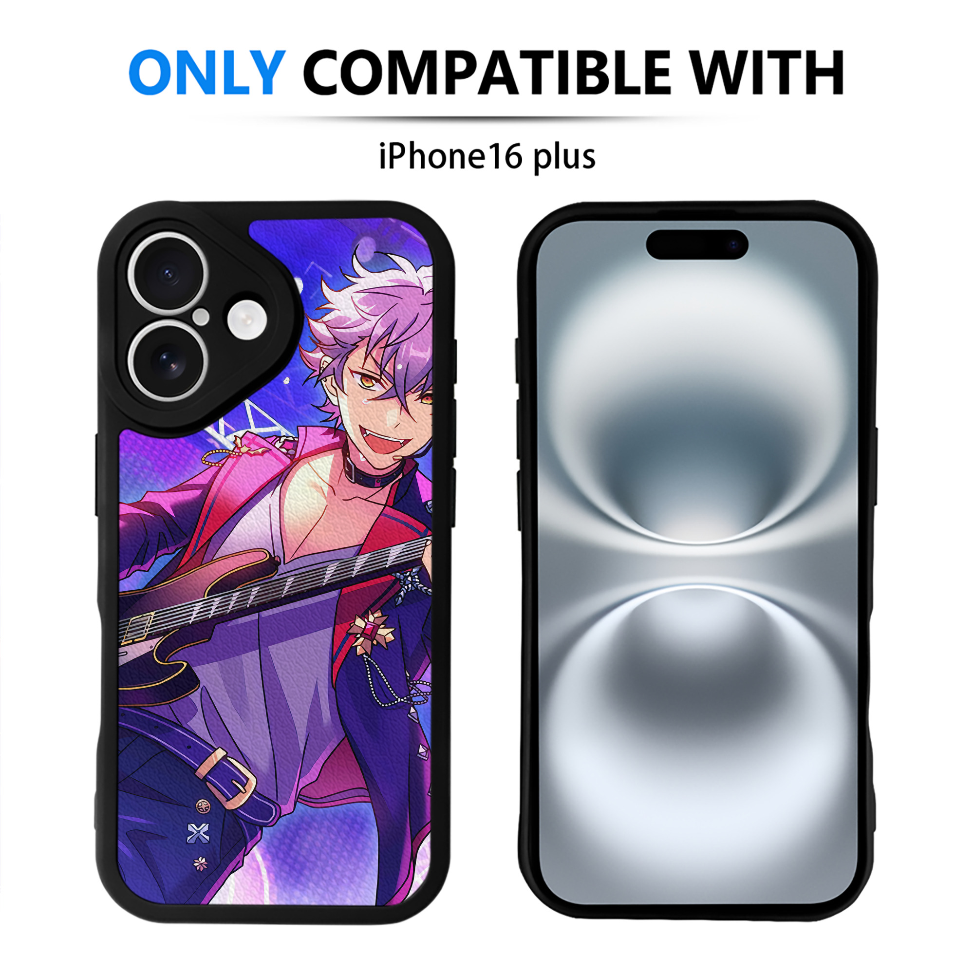 （画像用） あんさんぶるスターズ! Ensemble Stars 【iPhone 16シリーズ対応】シリコンスマホケース（レザー調） 材質：シリコン